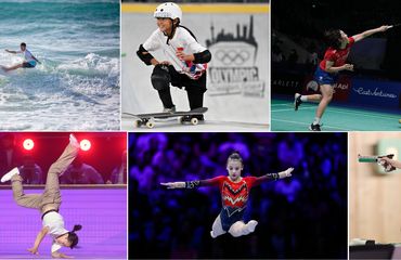 Young Chinese Olympian Collage